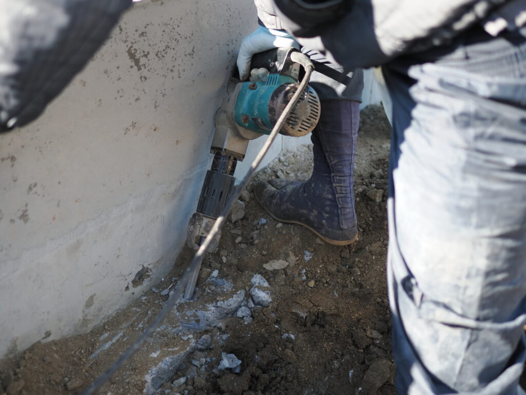 屋外の水道設備